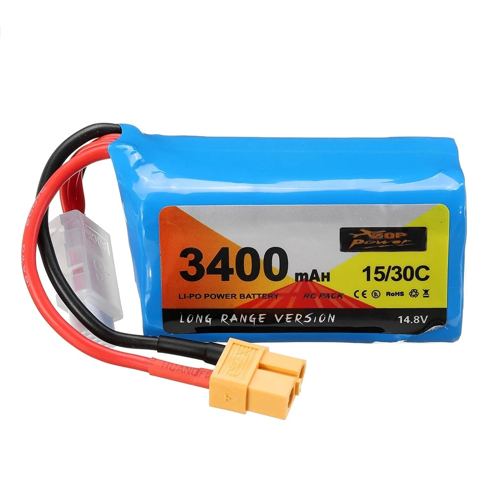 ZOPPower 14.8V 3400mAh 15C/30C 4S Lithium-Ion Battery for Electric Toys