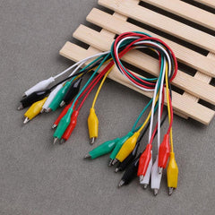 10-Piece Alligator Clips Test Cables for Electrical DIY Projects