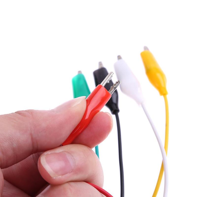 10-Piece Alligator Clips Test Cables for Electrical DIY Projects