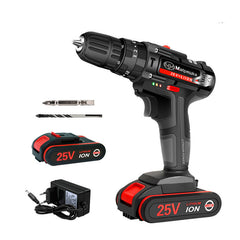 25V Electric Screwdriver Household Pistol Drill, Rechargeable