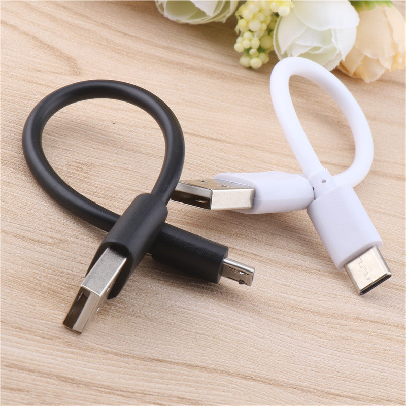 15cm Short Micro USB & Type-C Fast Charging Cable