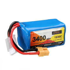 ZOPPower 14.8V 3400mAh 15C/30C 4S Lithium-Ion Battery for Electric Toys