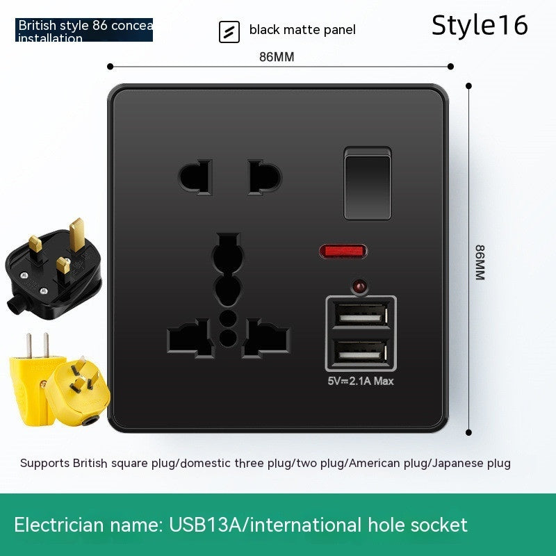 British British Standard Multi-Use Hong Kong Version Switches And Sockets