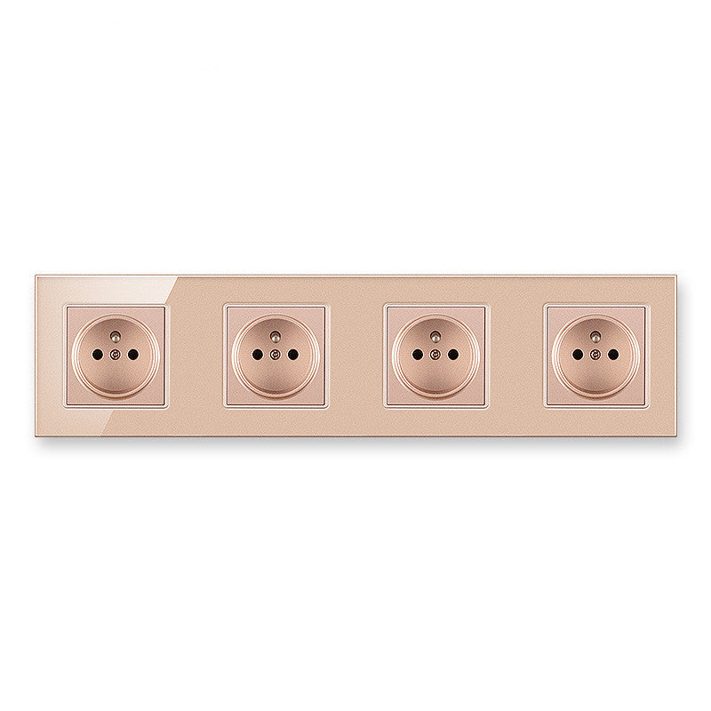 Type 86 Exposed and Concealed Wall Sockets, Four Colors, 16A Rated