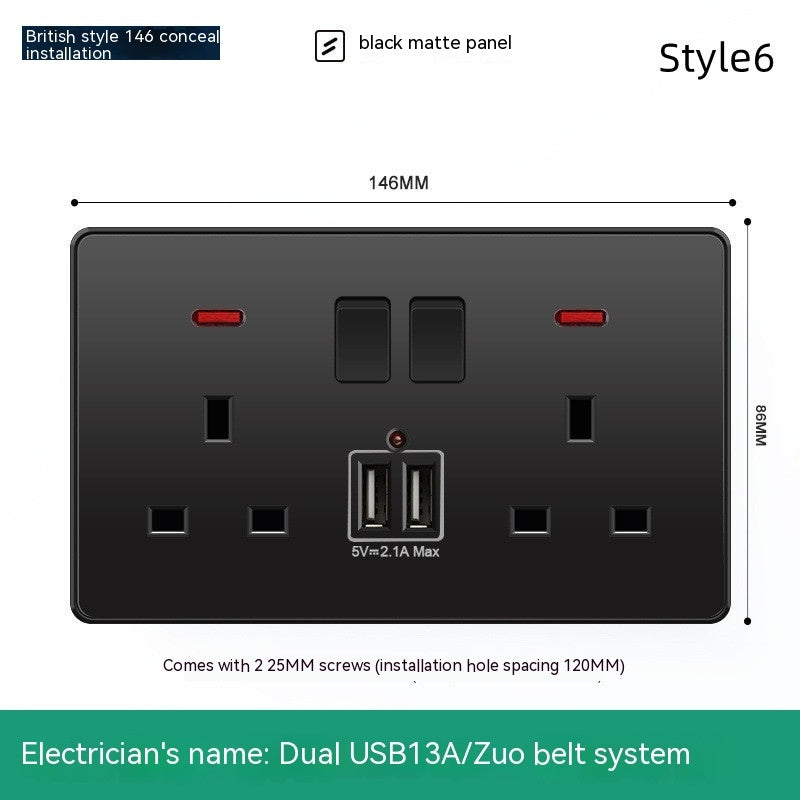 British British Standard Multi-Use Hong Kong Version Switches And Sockets