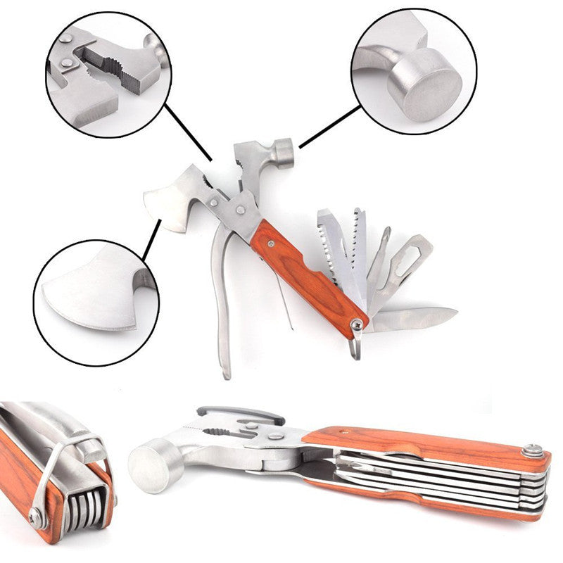 Stainless Steel Outdoor Multi-Purpose Pliers with 11 Tools