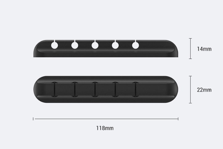 Silicone Cable Management Clamp for Desktop Wire Organization