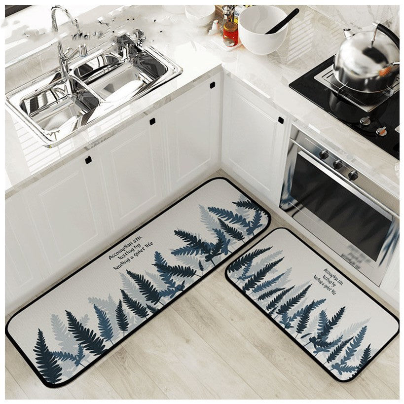 Elegant Kitchen and Bathroom Floor Mats - Oil-Proof and Durable