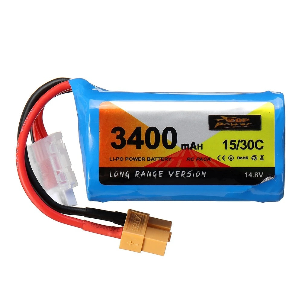 ZOPPower 14.8V 3400mAh 15C/30C 4S Lithium-Ion Battery for Electric Toys